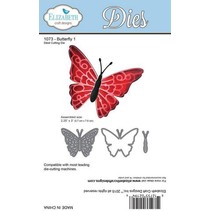 Cutting and embossing stencils: butterfly