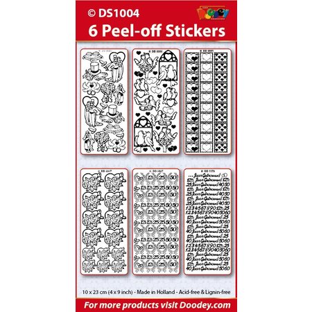 Sticker Set de sticker décoratif, or
