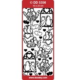 Sticker Dekorative klistremerke, gull