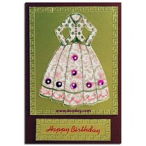 Embroidery decorative sticker, "fashion", transp. / Gold,