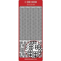 Ziersticker bordure, guld