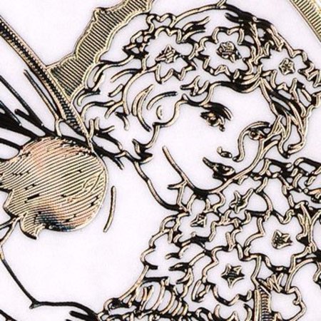Sticker Ziersticker, "Fiore Angelo", trasp. / Oro