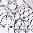 Sticker Ziersticker "Communion / bekræftelse, pige," Transp. / Sølv