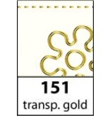 Sticker Ziersticker, "vlinders", transp. / Goud,
