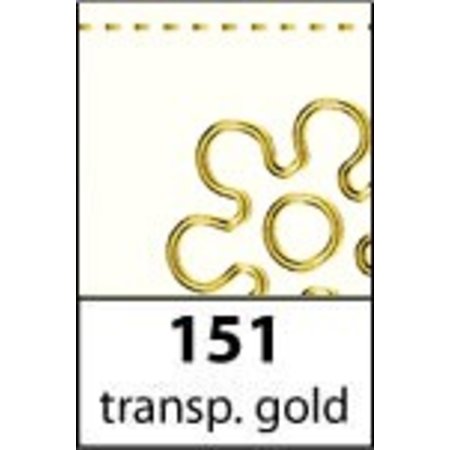 Sticker Ziersticker, "vlinders", transp. / Goud,