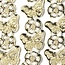Sticker Ziersticker, "borboletas", transp. / Ouro,