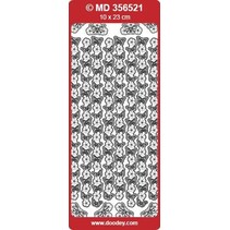 Ziersticker, "farfalle", trasp. / Argento,