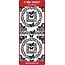 Sticker Ziersticker, "borboletas", transp. / Silver