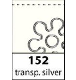 Sticker Ziersticker, "vlinders", transp. / Zilver