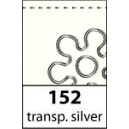 Sticker Ziersticker, "vlinders", transp. / Zilver
