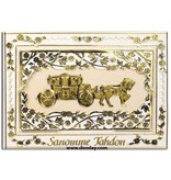 Sticker Decoratieve stickers voor bruiloft, kleur transparant / goud