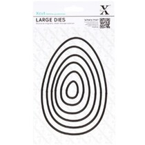 Punching and embossing templates: Easter eggs