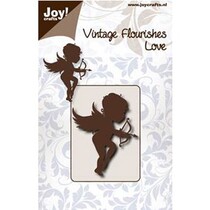 Stempelen en embossing stencil, engel