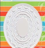 Marianne Design Stamping and embossing stencil Passe-partout oval
