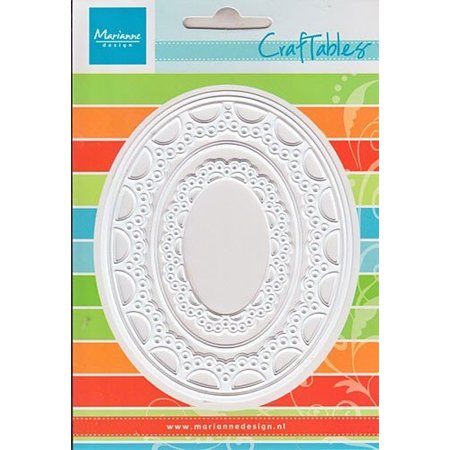 Marianne Design Stamping and embossing stencil Passe-partout oval