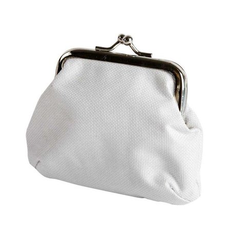 Objekten zum Dekorieren / objects for decorating Coarse woven poly, white - with clasp