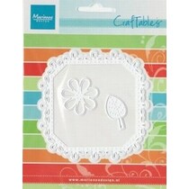 Marianne Design, carré et fleur - point Motif