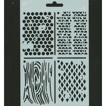 Polybesa pochoir ATC, Stencil