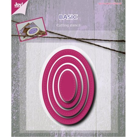 Joy!Crafts und JM Creation Punching and embossing template: Basic Mery oval