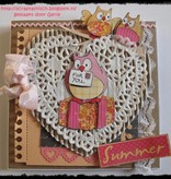 DESIGNER BLÖCKE  / DESIGNER PAPER Eline's summer owls 2