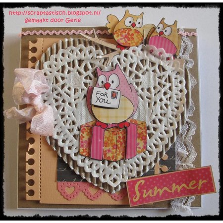 DESIGNER BLÖCKE  / DESIGNER PAPER Eline summer's owls 2