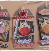 DESIGNER BLÖCKE  / DESIGNER PAPER Eline summer's owls 2