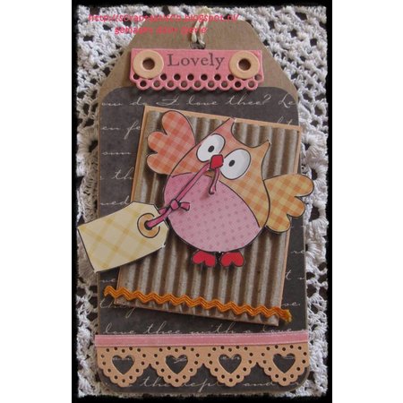 DESIGNER BLÖCKE  / DESIGNER PAPER Eline summer's owls 2