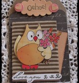 DESIGNER BLÖCKE  / DESIGNER PAPER Eline summer's owls 2