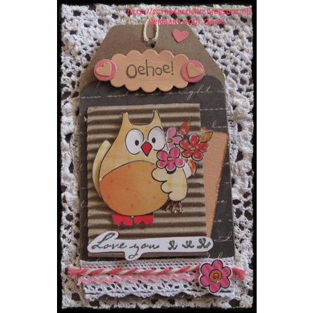 DESIGNER BLÖCKE  / DESIGNER PAPER Eline summer's owls 2