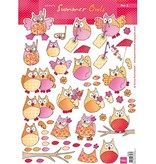 DESIGNER BLÖCKE  / DESIGNER PAPER Eline sommerens ugler 2