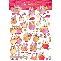 Eline zomer uilen 2, 1 vel A4
