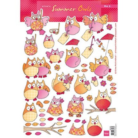 DESIGNER BLÖCKE  / DESIGNER PAPER Eline sommerens ugler 2