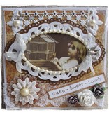 Joy!Crafts und JM Creation Border B template metallo 3.7 x 12 centimetri