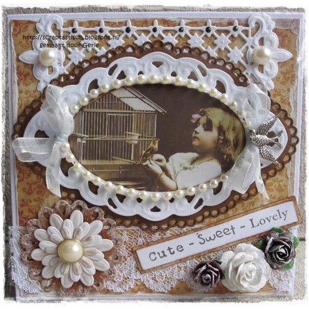 Joy!Crafts und JM Creation Frontière B modèle métallique de 3,7 x 12 cm