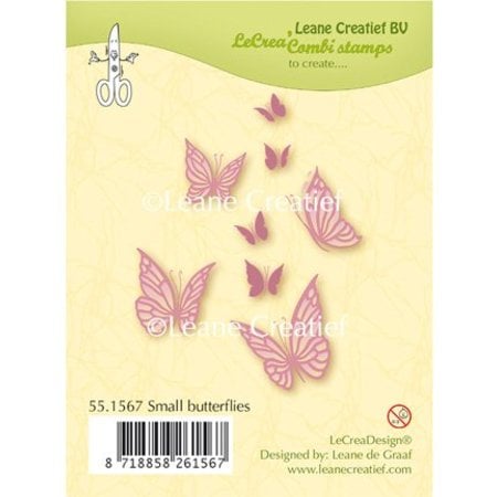 Leane Creatief - Lea'bilities Transparent Stempel: kleine Schmetterlinge