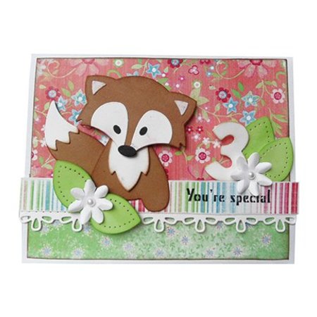 Marianne Design Stamping and embossing folder, Fox