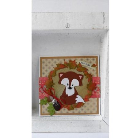 Marianne Design Stamping and embossing folder, Fox