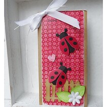 Stempelen en Embossing Stencil + mini stempel