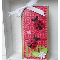 Estampagem e gravação Stencil + mini-selo