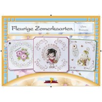 Bastelbuch emne: Flowery Summer kort med Stickvorlage