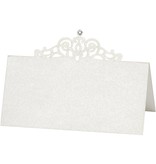 KARTEN und Zubehör / Cards Platzkarten, Größe 10,7x5,4 cm, creme, 10 Stück