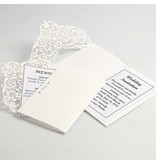 KARTEN und Zubehör / Cards Karte & Umschlag, Kartengröße 12x17,7 cm, creme, 5 Stück, 230 g