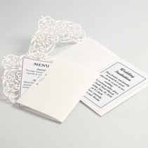 Karte & Umschlag, Kartengröße 12x17,7 cm, creme, 5 Stück, 230 g