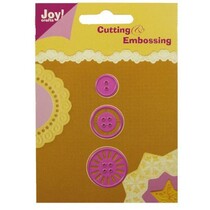 Ponsen en embossing sjabloon: knopen
