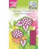 Joy!Crafts und JM Creation Alegria Artesanato, corte e estampagem estêncil Mery estrutura flor estêncil.