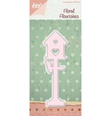 Joy!Crafts und JM Creation Alegria Artesanato, corte e estampagem stencil Birdhouse