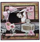 Joy!Crafts und JM Creation Joy Crafts, découpage et emboutissage pochoir, Rectangle bouteille de parfum, 53x56mm