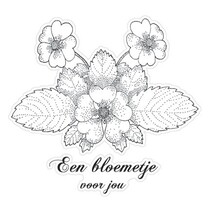 Transparent-Stempel, Flower