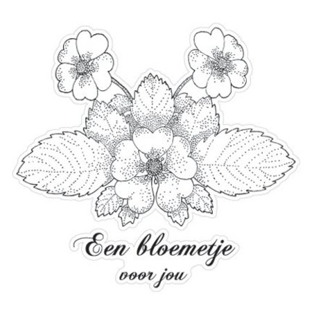 Stempel / Stamp: Transparent Marianne Design klare frimerker, Blomst