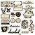 Prima Marketing und Petaloo Great Almanac Chipboard, Prima Marketing, 25 pieces.
